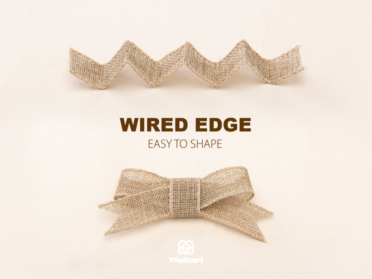 Wired Burlap Ribbon