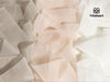 Silk Ribbon Frayed Sheer Ribbon 1 1/2" x 15 Yd（Cream & Nude & Champagne）