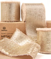 Metallic Chiffon Ribbon 1-1/2" x 15 Yd (Light Nude)