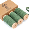 Velvet Ribbon With Wooden Spool 3/8" x 15 Yd (Green)