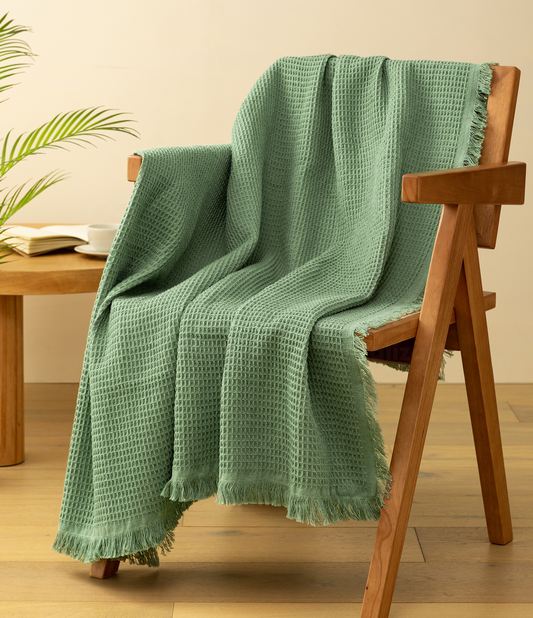 Lightweight Throw Blanket 50" x 60" (Sage Green)