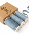 Velvet Ribbon With Wooden Spool 3/8" x 15 Yd (Dusty Blue)