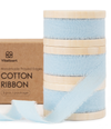 Cotton Ribbon Handmade Fringe 5/8" x 21 Yd (Baby Blue)