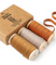 Velvet Ribbon With Wooden Spool 3/8" x 15 Yd (Khaki Terracotta & Nude)