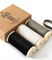 Velvet Ribbon With Wooden Spool 3/8" x 15 Yd (Black Gray & White)