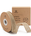 Burlap Ribbon Wired 1" x 10 Yd (Beige)