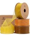 Organza Sheer Ribbon 1“ x 30 Yd  (Gold Set)