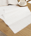 Cotton Linen Table Runner 14 x 72 Inches (Simply White)