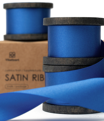 Double Faced Silk Like Satin Ribbon 1" x 21Yd (Royal Blue)