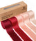 Frayed Fringe Silk Satin Ribbon 1" x 30 Yard (Red & Pink)