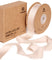 Frayed Fringe Silk Satin Ribbon 1" x 30 Yard (Light Nude)