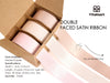 Double Face Functional Satin Ribbon 1" x 30Yd (Pink White Nude)