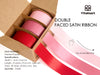 Double Face Functional Satin Ribbon 1" x 30Yd (Red & Pink)