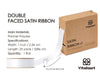 Double Face Functional Satin Ribbon 1" x 25Yd (Off White)