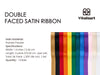 Double Face Satin Ribbon 1" x 36Yd (Rainbow Ribbon 36Yd)