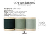 Cotton Ribbon Handmade Fringe 1.5" x 15 Yd (Green Set)