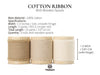 Cotton Ribbon Handmade Fringe 1.5" x 15 Yd (Nude & Beige)