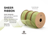 Organza Sheer Ribbon 1“ x 30 Yd  (Sage Green)