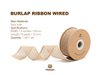 Burlap Ribbon Wired 1.5" x 10 Yd (Beige)