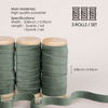 Velvet Ribbon With Wooden Spool 3/8" x 15 Yd (Dusty Green)