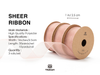 Organza Sheer Ribbon 1“ x 30 Yd  (Rose Pink)