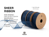 Organza Sheer Ribbon 1“ x 30 Yd  (Navy Blue)