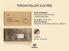 Velvet Throw Pillow Covers 18" x 18" Set (Brown & Nude)