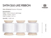 Silk Satin Ribbon With Wooden Spool 1" x 15 Yd (Off White)