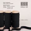 Velvet Ribbon With Wooden Spool 3/8" x 15 Yd (Black)