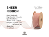 Organza Sheer Ribbons Set 1" x 150 Yd (Mixed Color)