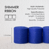 Tulle Fabric Shimmer Ribbon 1.5" x 15 Yd (Blue)