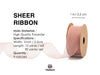 Organza Sheer Ribbons Set 1" x 150 Yd (Mixed Christmas Color)