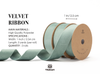 Double Faced Velvet Ribbon Set 1" x 15 Yd (Dusty Green)