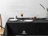 Rectangle Tablecloth Waterproof Washable 50" x 108" (Black)