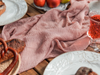 Cheesecloth Table Runner 35 x 120 Inches (Dusty Rose)