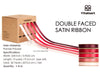 Double Face Satin Ribbon 1" x 50Yd (Red Brown Nude)