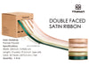 Double Face Satin Ribbon 1" x 50Yd (Green Nude White)