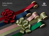 Double Faced Silk Like Satin Ribbon 1" x 30Yd (Festive Colors)