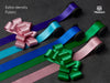 Double Faced Silk Like Satin Ribbon 1" x 30Yd (Rainbow Set)