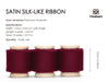 Silk Satin Ribbon With Wooden Spool 1" x 15 Yd (Burgundy Red)