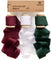 Silk Satin Ribbon With Wooden Spool 1" x 15 Yd (White Red Green)