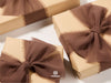 Chiffon Ribbon with Wooden Spool 2" x 15 Yd (Dark Brown)