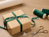 Velvet Ribbon With Wooden Spool 3/8" x 15 Yd (Dark Green)