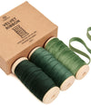 Velvet Ribbon With Wooden Spool 3/8" x 15 Yd (Green Series)