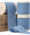 Cotton Ribbon Handmade Fringe 1.5" x 15 Yd (Dusty Blue)