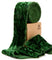 Velvet Ribbon for Christmas Frayed Edges Glossy 2" X 3 YD (Emerald Green)