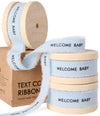 Custom Cotton Ribbon 5/8" x 15 Yd (WELCOME BABY)