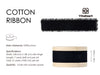 Cotton Ribbon Handmade Fringe 5/8" x 21 Yd (Black)