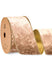 Wired Velvet Metallic Crushed Ribbon 2.5" x 10 Yd (Nude)