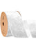 Wired Velvet Metallic Crushed Ribbon 2.5" x 10 Yd (White)